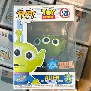 Funko Pop Toy Story 4 ALIEN #525 BOX LUNCH Exclusive Glitter